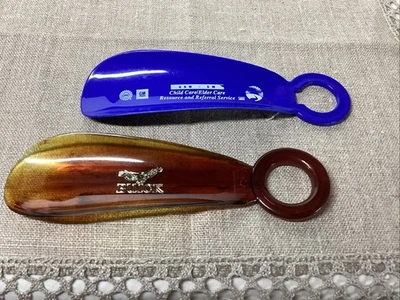Vintage Lot Of 2 Buick, UAW-GM Promotional Plastic Shoehorns - Image 1 of 4