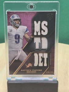 2014 Topps Triple Threads Relics Purple #TTR122 Matthew Stafford /27 Lions NFL - Picture 1 of 3