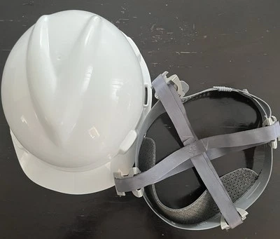 Gorra protectora de sombrero duro V-Gard 1997 ANSI Z89,1 tipo I clase E&G MSA SEI blanca M Foto 1 de 4