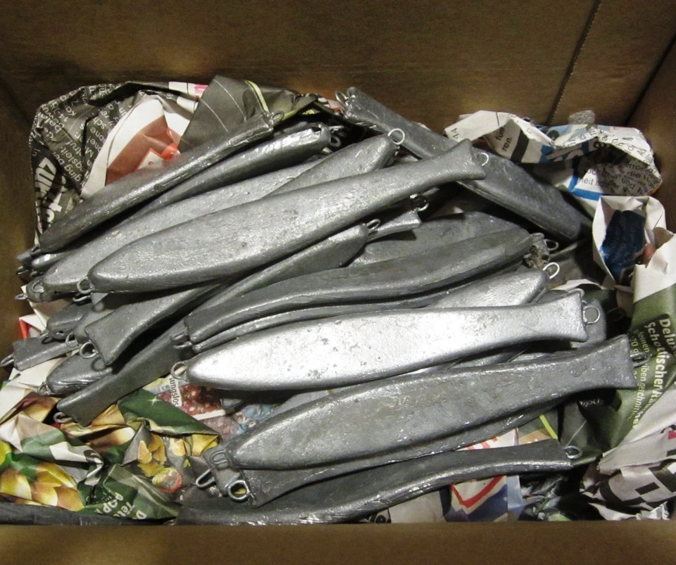 5 kg  Bleileg. in Pilkerform zum Selbstgießen von Gewichten u. Grundbleien Top!  - Bild 1 von 1