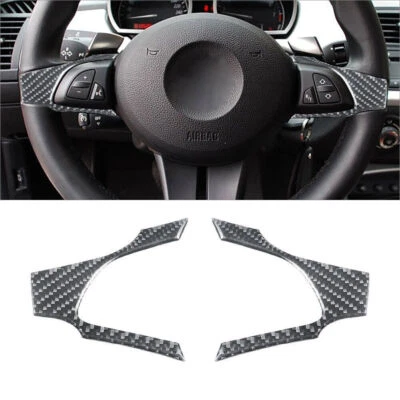 Cubierta lateral interior del volante de fibra de carbono 2 piezas para BMW Z4 E85 Foto 1 de 4