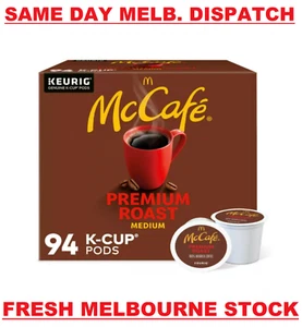 McCafe Premium Roast Medium 94 K-Cup Pods - Keurig Coffee Pods Capsules 921g NEW - Picture 1 of 5