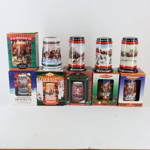 Serie da collezione Budweiser Holiday Stein Ceramarte Brasile 1990-1999 91 92 93 94. - Foto 1 di 18