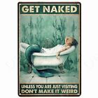 Vintage Metal Tin Sign Cat Bath Soap Wash Your Paws Wall Decor for Bar Cafe Home