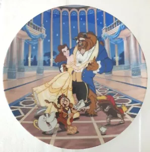 BRADFORD EXCHANGE.BEAUTY AND THE BEAST, LOVE'S FIRST DANCE LIMITED EDITION PLATE - Picture 1 of 6