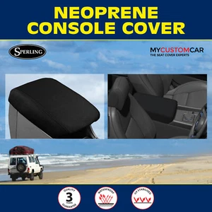 Ford Ranger PX 2011-2022 Neoprene Centre Console Lid Cover Armrest Cover Black - Picture 1 of 8