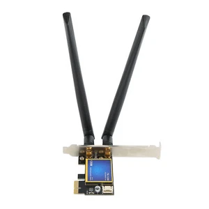 PCIE WiFi Card 2.4G 5G Dual Band Wireless Network Adapter 1200Mbps BT4.0 NEW - Zdjęcie 1 z 12