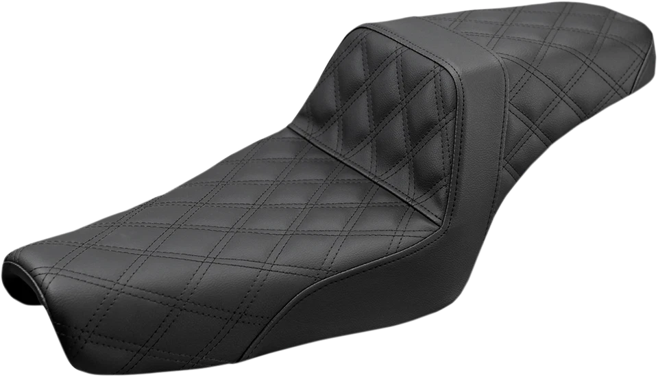 Step-Up Seat, Full Lattice Stitch, Black, Harley Sportster 04-23 w/3.3 Tank — 第 1/1 张图片