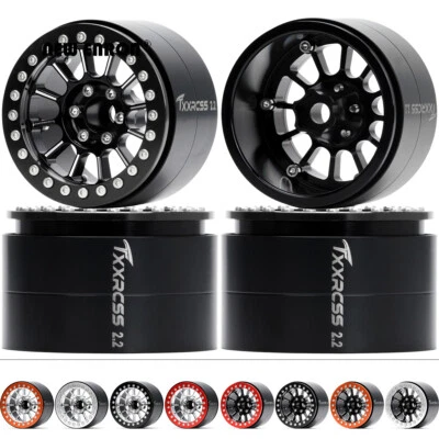 Heavy Brass & Aluminum 2.2" -9.5MM Offset Beadlock Wheel Rim For RC 1/10 Crawler - Image 1 of 4