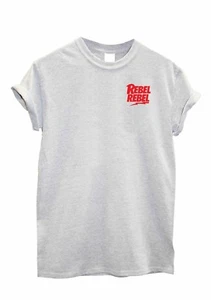 Rebel Rebel print men's women's UNISEX Tshirt Resist revolution Top - Picture 1 of 12