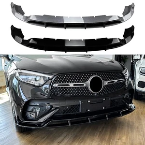 Gloss Black Front Spoiler Lip Kit For Mercedes Benz GLC 2=X254 2023+ GLC260 300 - Bild 1 von 14