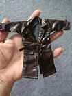 E5-7 1/12 Scale Sodier Wired Faux Leather Trench Coat Model for 6" Figure