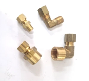 Imperial Compression Fittings, Full Range Bsp Brass 1/8" Bore to 1/2" Bore - Picture 1 of 8