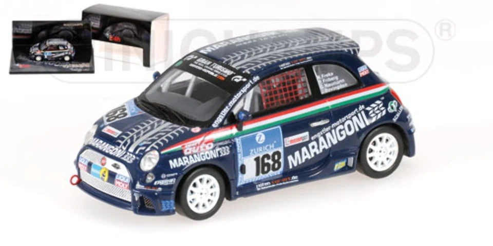 Minichamps FIAT 500 MARANGONI FREKE FRIBERG 24H NUERBURGRING 2008 scale 1:43 - Image 1 of 1