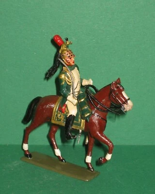 LUCOTTE PLOMB vintage 1960 1  OFFICIER des DRAGONS  DE LA GARDE 1ER EMPIRE n° 40 - Photo 1/4