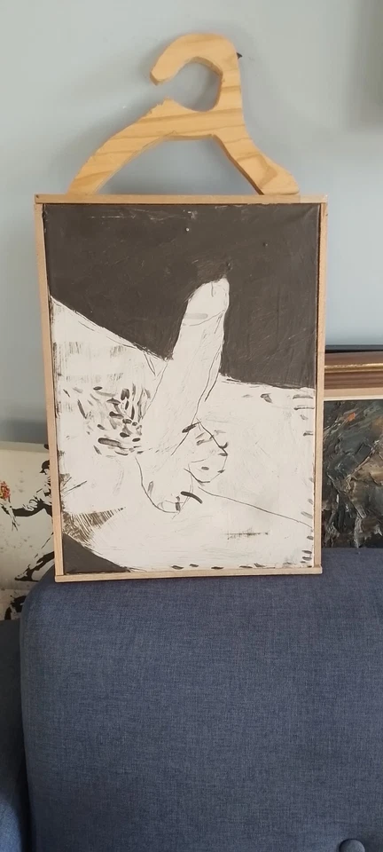 Brett Charles Seiler Coming Home To My Man ZA; medios mixtos madera/gráfico/aceite 2019 Foto 1 de 4