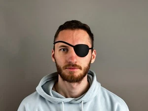 Eye Patch,Kydex Eye Patch , Man Eye Patch, Woman Eye Patch, Brown Eye Patch, - Picture 1 of 5