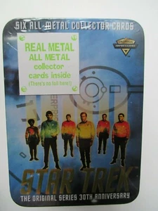 Tarjetas de coleccionista de la serie original de Star Trek 30 aniversario lata selladas - Imagen 1 de 1