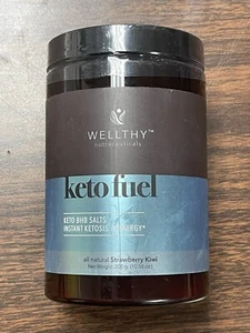 Keto Fuel Wellthy Strawberry Kiwi Collagen Multivitamin Fat Burner Powder 300G - Picture 1 of 3
