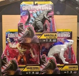 LOT 3 Godzilla x Kong The New Empire 6" Figures * GODZILLA * SKAR KING * SHIMO - Picture 1 of 8