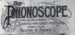 1899 The PHONOSCOPE Journal Volume 3 Edison Phonograph Berliner Talking Machine - Picture 1 of 8