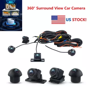 360° Panoramic Camera Car Bird View System 4-Camera For Android Radio Player -US - Picture 1 of 12