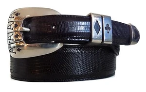 AL BERES 1” LAS VEGAS ACES 4 PC BUCKLE SET IN .925 STERLING SILVER USA #AB115S - Picture 1 of 5
