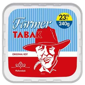 Farmer Tabak Rot Stopftabak Original Volumentabak Pfeifentabak 1 Box 240g - Bild 1 von 1