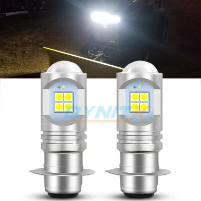 2X Bombilla LED blanca brillante para Kawasaki KDX200: 1990-2006; Faro 12V DC Foto 1 de 4