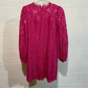 Kate Spade Floral Lace A-Line Dress 2 Pink Feminine Romantic Date Night NWOT - Picture 1 of 24