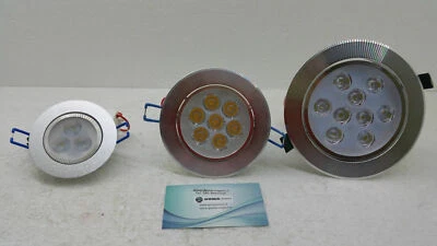 Faretti a led ad incasso a molla alette vari modelli luce fredda high power lamp - Immagine 1 di 4