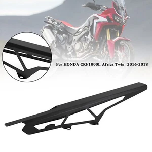 Sprocket Chain Guard Cover For HONDA CRF1000L Africa Twin 2016-2018 Black TG - Picture 1 of 11