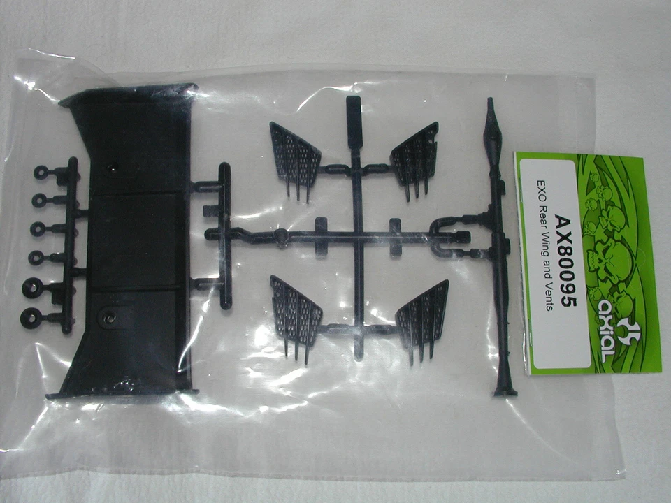 Axial 1/10 RC - AX80095 EXO Rear Wing and Vents for Scale Crawler 4x4 - NIP - Photo 1/1