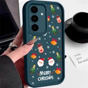 Funda blanda navideña a prueba de golpes para Samsung Galaxy A06 A05S A05 A16 S24 FE cubierta - Imagen 1 de 19