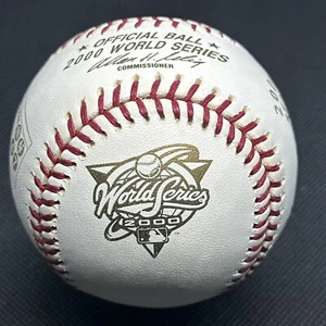 2000 World Series Rawlings Official Logo Baseball Yankees Champs LOGOS - Picture 1 of 4
