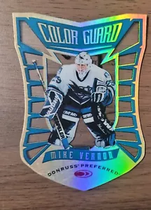 1997 1997-98 DONRUSS PREFERRED MIKE VERNON COLOR GUARD 0145/1000 #12 SHARKS - Picture 1 of 2