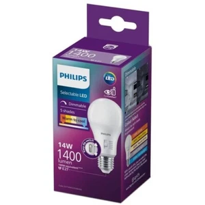 Philips A60 E27 LED 1400Lm 5CCT 14W Dimmable Globe - Picture 1 of 2