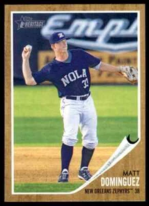 2011 Topps Heritage Minor League Matt Dominguez New Orleans Zephyrs #12 - Picture 1 of 2