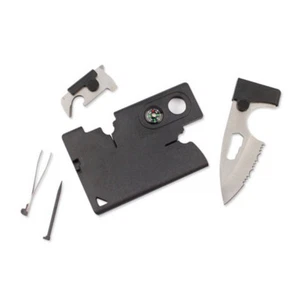 Credit Card Companion with Lens/Compass Survival 10-In-1 Knife Tool - Picture 1 of 6