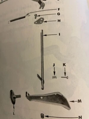 Ligação de acelerador Buick super especial 1949 a 1952 - Imagem 1 de 4