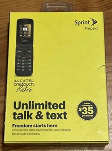 Sprint Alcatel OneTouch Retro Cell Phone No Contract, Prepaid -Sprint - Picture 1 of 9
