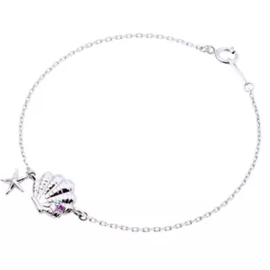 Disney The Little Mermaid Disney Princess Ariel/Silver Bracelet DI-SBR800CB 17cm - Picture 1 of 8