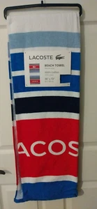 NEU Lacoste Croc Logo Baumwolle Strandtuch 36"" x72"" authentisch - Bild 1 von 5