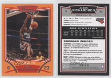 2008-09 Bowman Draft Picks & Stars Orange /299 Jason Richardson #63