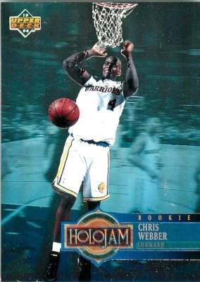 1994 Upper Deck NBA Basketball "Holojam" #H28 CHRIS WEBBER Rookie (B) - Image 1 of 2