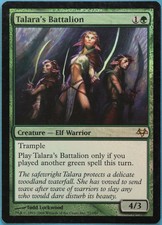 Talara's Battalion FOIL Eventide NM Green Rare MAGIC CARD (ID# 222491) ABUGames