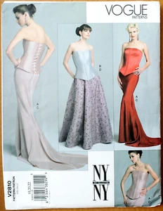 Vogue V2810 Corset Bustier Top Formal Skirt Pattern Plus Size 18 - 22 New - Picture 1 of 2