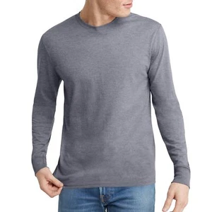 Hanes Originals Mens Long Sleeve Tri-Blend T-Shirt - Picture 1 of 25