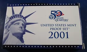 2001 verkleidetes Proof-Set mit OGP - 10 Münzen (08) - Bild 1 von 8