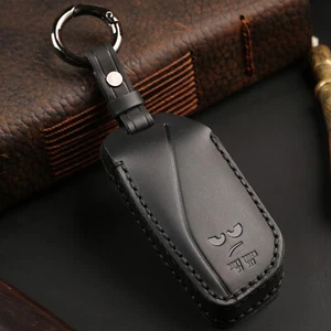 Car Remote Fob Key Case Cover Shell Holder Genuine Leather For Bmw Ix X7 I7 Xm - Foto 1 di 7